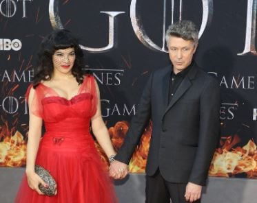 Camille O'Sullivan with her partner Aidan Gillen in season 8 premiere of Game of Thrones.